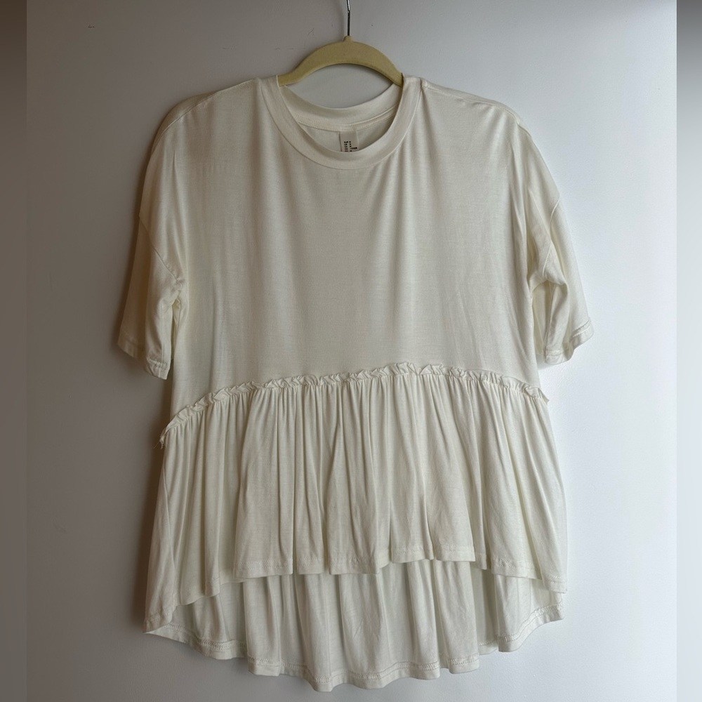White Ruffled Shirt